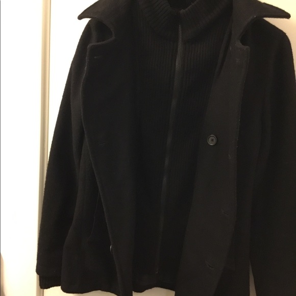 Epic Threads Black Winter Coat Size Large $80 - Picture 5 of 11